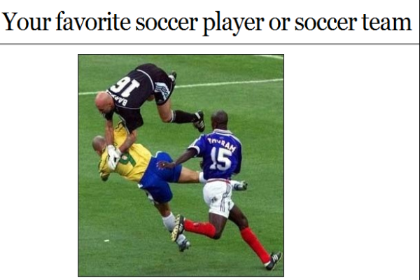 Webquest: Your favourite soccer player or soccer team | Recurso educativo 35405
