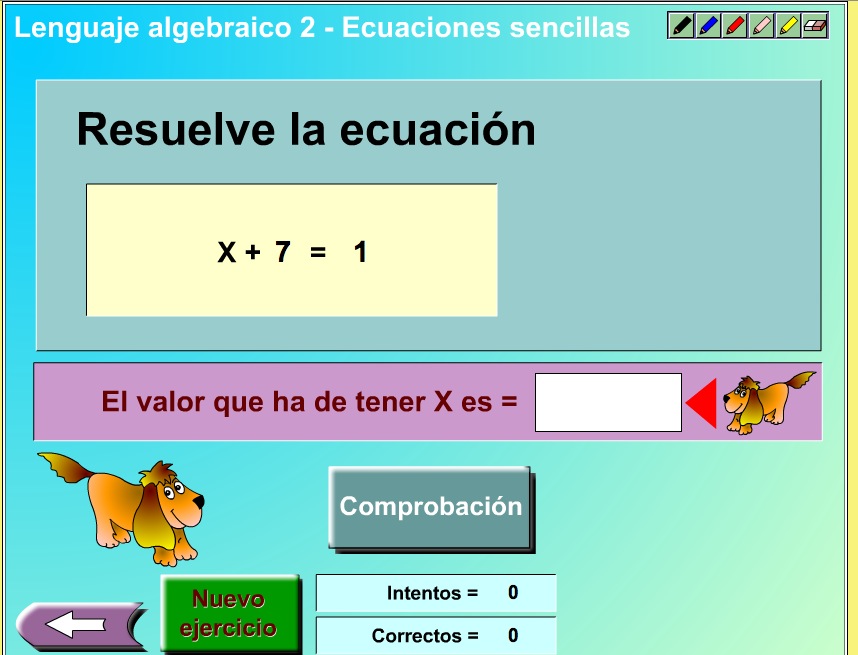 Ecuaciones sencillas | Recurso educativo 37318