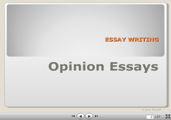 Opinion essays | Recurso educativo 37686