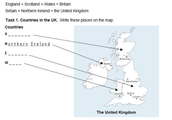 Countries and cities in the UK | Recurso educativo 37827