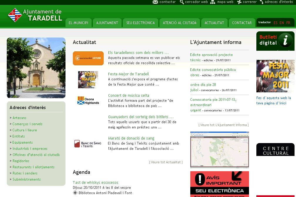 Web de l'Ajuntament de Taradell | Recurso educativo 38634