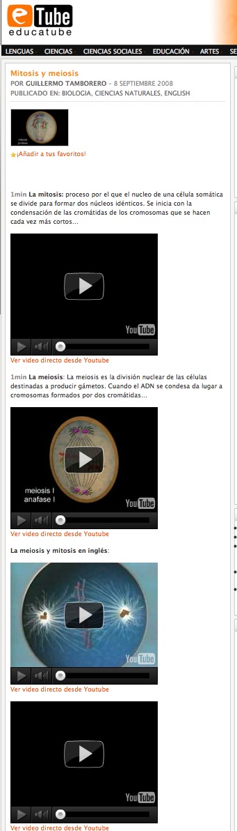Video: Mitosis y meiosis | Recurso educativo 39764