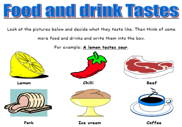 Food and drink tastes | Recurso educativo 39858
