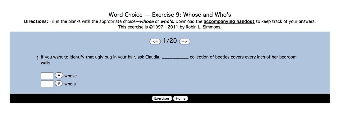 Word Choice: whose and who's | Recurso educativo 42493