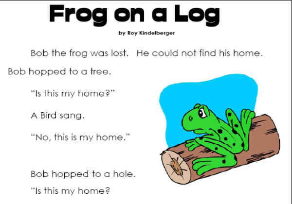 Frog on a log | Recurso educativo 42827