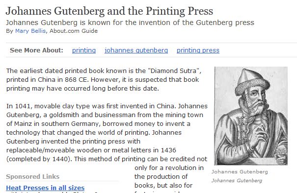 Johannes Gutenberg | Recurso educativo 48540