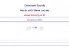 Quiz: Words with silent consonants | Recurso educativo 48804