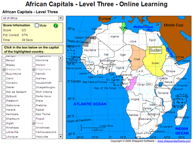 Game: Learn African capitals (2) | Recurso educativo 49586