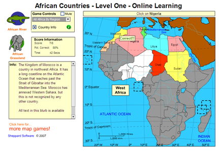 Game: Learn African countries (2) | Recurso educativo 49595