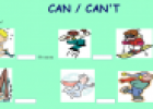Can or can't | Recurso educativo 54304