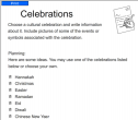 Celebrations | Recurso educativo 54400