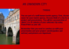 Webquest: An unknown city | Recurso educativo 12624