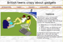 Webquest: British teens crazy about gadgets | Recurso educativo 12637