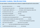 Body movement verbs | Recurso educativo 19040