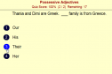 Possessive adjectives (quiz) | Recurso educativo 24736