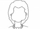 Cara en blanco mujer con collar | Recurso educativo 25955