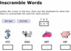 Unscramble words | Recurso educativo 26543