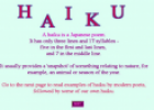 Haiku poems | Recurso educativo 27431