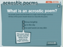 Writing an acrostic poem | Recurso educativo 7744