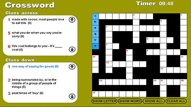 Confusing words crossword 2 | Recurso educativo 64462