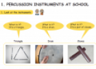 Percussion instruments at school | Recurso educativo 67617