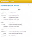 Members of a family: Matching | Recurso educativo 68774