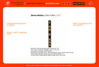 Jenny Holzer's I Am a Man | Recurso educativo 75341