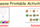 Seasons printable activities | Recurso educativo 79074