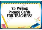 Writing Prompt Cards for Teachers product from Life-on-the-Fourth-Floor on | Recurso educativo 93233