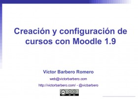 Creación y configuración de cursos con Moodle 1.9 | Recurso educativo 96881