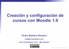 Creación y configuración de cursos con Moodle 1.9 | Recurso educativo 96881
