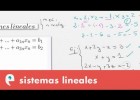Sistemas de ecuaciones lineales | Recurso educativo 109479