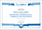 Curso de Marketing internacional. Comercio sin fronteras | MasSaber | Recurso educativo 114103