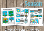 Weather & Seasons Printable Cards - PreKinders | Recurso educativo 680552