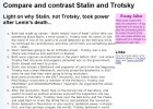 Comaparación de Stalin y Trotsky | Recurso educativo 731339