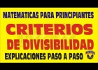 CRITERIOS DE DIVISIBILIDAD PARA NIÑOS | Recurso educativo 761018