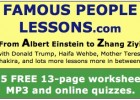 Lessons on Famous People; read and listen SM | Recurso educativo 762497