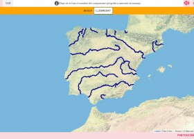 Mapa interactiu dels rius d'Espanya | Recurso educativo 775422